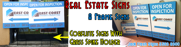 Real Estate Signs. Jack Flash Signs